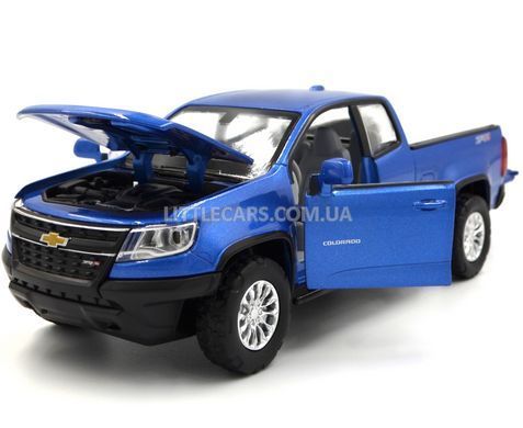 Іграшкова металева машинка Chevrolet Colorado ZR2 Автопром 68442 1:31 синій 68442B фото