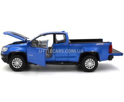 Іграшкова металева машинка Chevrolet Colorado ZR2 Автопром 68442 1:31 синій 68442B фото