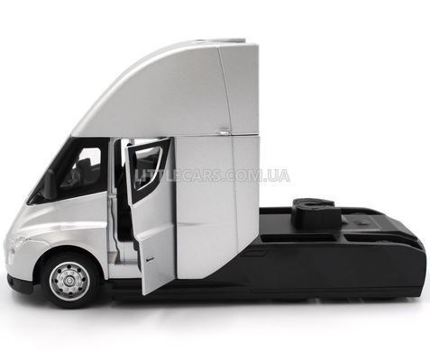 Іграшкова металева машинка Tesla Semi 1:58 Автопром AP74225 сіра AP74225LG фото