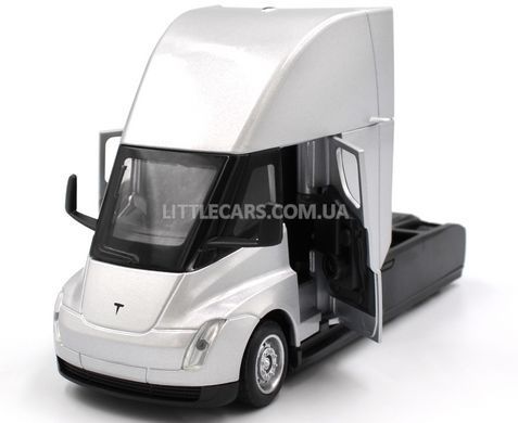 Іграшкова металева машинка Tesla Semi 1:58 Автопром AP74225 сіра AP74225LG фото