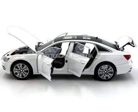 Іграшкова модель машини Audi A6L 1:25 Автопром AP7754 біла AP7754W фото
