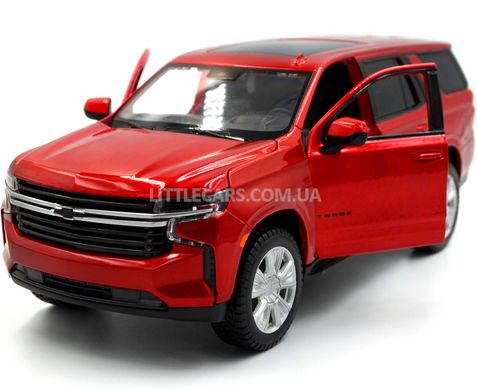 Коллекционная модель машины Chevrolet Tahoe 2021 1:26 Maisto 31533 красный 31533R фото