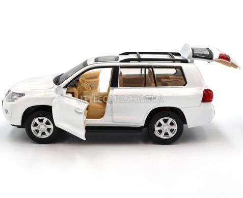 Металева модель машини Lexus LX570 Автопром 68301 1:34 білий 68301W фото