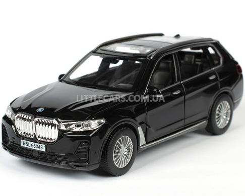 Металлическая модель машины Автопром BMW X7 (G07) 1:32 черная 6612BL фото