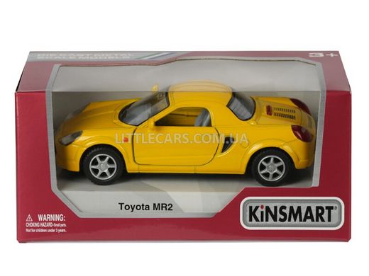 Модель машины Kinsmart Toyota MR2 желтая KT5026WY фото