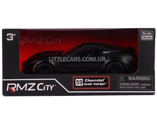 Іграшкова металева машинка RMZ City Chevrolet Corvette Grand Sport 1:32 чорний матовий 554039MBL фото