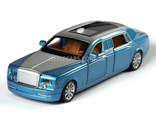 Іграшкова металева машинка Автосвіт Rolls-Royce Phantom синій AS1985B фото