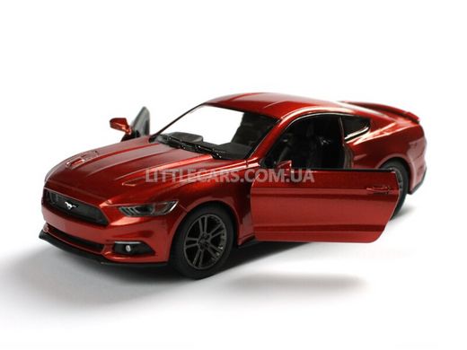 Металлическая модель машины Kinsmart Ford Mustang GT 2015 красный коралл KT5386WRC фото