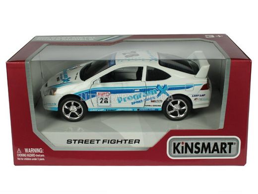 Іграшкова металева машинка Kinsmart Honda Integra Street Fighter KT5072WH фото