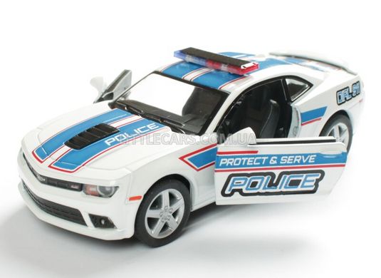 Металлическая модель машины Kinsmart Chevrolet Camaro 2014 полицейский белый KT5383WPRF фото