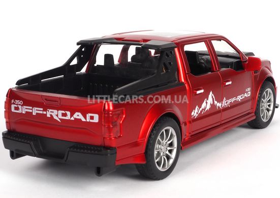 Металлическая модель машины Автопром Ford F-350 Off-road 1:24 красный 2401R фото