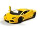 Іграшкова металева машинка Kinsmart Lamborghini Aventador LP700-4 жовтий матовий KT5370WY фото 2