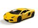 Іграшкова металева машинка Kinsmart Lamborghini Aventador LP700-4 жовтий матовий KT5370WY фото 1