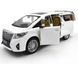Іграшкова металева машинка Автопром 68481 Toyota Alphard 1:29 біла 68481W фото 2