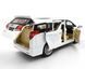 Іграшкова металева машинка Автопром 68481 Toyota Alphard 1:29 біла 68481W фото 3