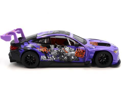 Іграшкова машинка BMW M4 GT3 1:24 Автопром 68296A(P) фіолетова 68296A(P) фото