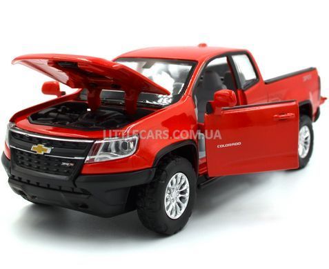 Іграшкова металева машинка Chevrolet Colorado ZR2 Автопром 68442 1:31 червоний 68442R фото