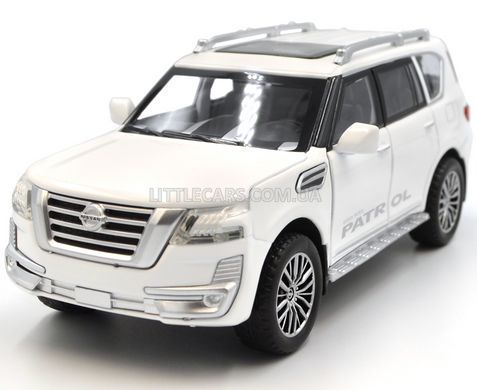 Іграшкова металева машинка Nissan Patrol 1:31 (Y62) Автосвіт AP-1713 білий AP-1713W фото