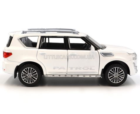 Іграшкова металева машинка Nissan Patrol 1:31 (Y62) Автосвіт AP-1713 білий AP-1713W фото