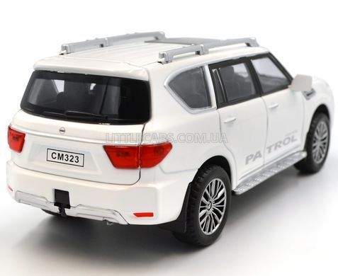 Іграшкова металева машинка Nissan Patrol 1:31 (Y62) Автосвіт AP-1713 білий AP-1713W фото