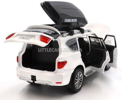 Іграшкова металева машинка Nissan Patrol 1:31 (Y62) Автосвіт AP-1713 білий AP-1713W фото