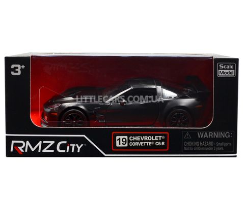 Металлическая модель машины Модель машины Chevrolet Corvette C6R RMZ City 554003M 1:37 черный матовый 554003MBL фото