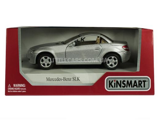 Іграшкова металева машинка Kinsmart Mercedes-Benz SLK сірий KT5095WG фото