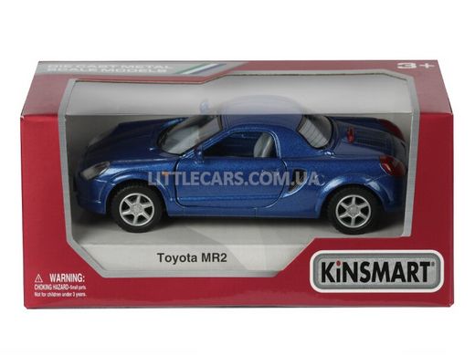 Іграшкова металева машинка Kinsmart Toyota MR2 синя KT5026WB фото