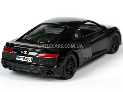 Іграшкова металева машинка Kinsmart Audi R8 Coupe 2020 1:36 чорна KT5422WBL фото