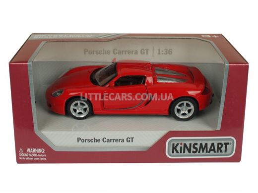 Моделька машины Kinsmart Porsche Carrera GT красный KT5081WR фото