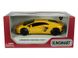 Іграшкова металева машинка Kinsmart Lamborghini Aventador LP700-4 жовтий з наклейкою KT5355WFY фото 4