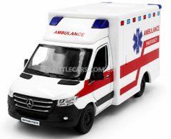 Іграшкова машинка Mercedes-Benz Sprinter Ambulance Швидка допомога 1:48 Kinsmart KT5477W білий KT5477WW фото