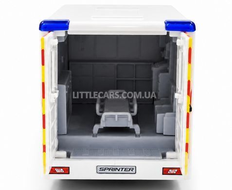 Іграшкова машинка Mercedes-Benz Sprinter Ambulance Швидка допомога 1:48 Kinsmart KT5477W білий KT5477WW фото
