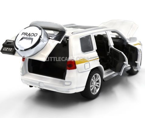 Іграшкова металева машинка Toyota Land Cruiser 200 (2015) Автосвіт AP-1734 1:32 білий AP-1734W фото