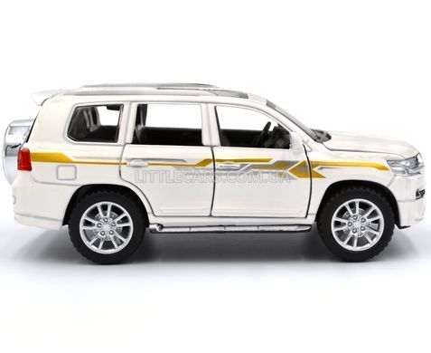 Іграшкова металева машинка Toyota Land Cruiser 200 (2015) Автосвіт AP-1734 1:32 білий AP-1734W фото
