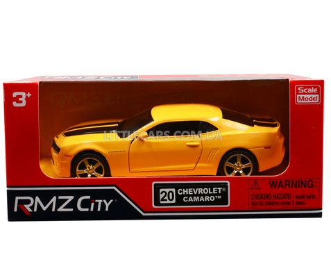 Металлическая модель машины Chevrolet Camaro 2010 RMZ City 554005 1:38 желтый 554005Y фото