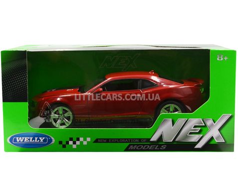 Металева модель машини Chevrolet Camaro ZL1 Welly 24042 1:24 червоний 24042WR фото