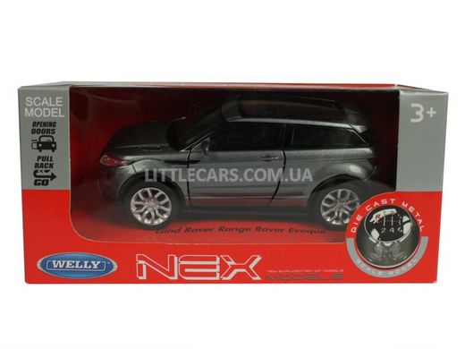 Іграшкова металева машинка Welly Land Rover Range Rover Evoque темно-сірий 43649CWDG фото