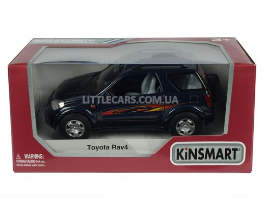 Іграшкова металева машинка Kinsmart Toyota Rav4 синя KT5041WB фото