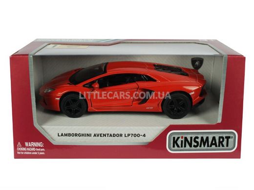 Іграшкова металева машинка Kinsmart Lamborghini Aventador LP700-4 помаранчевий KT5355WO фото