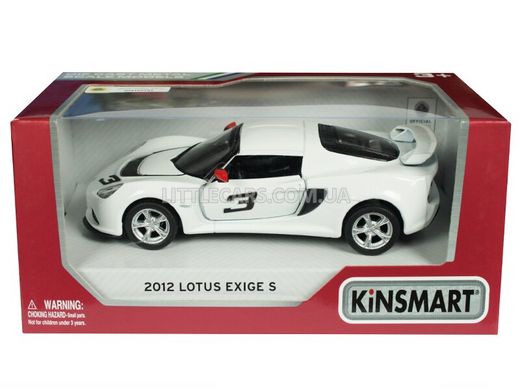 Іграшкова металева машинка Kinsmart Lotus Exige S 2012 білий KT5361WW фото