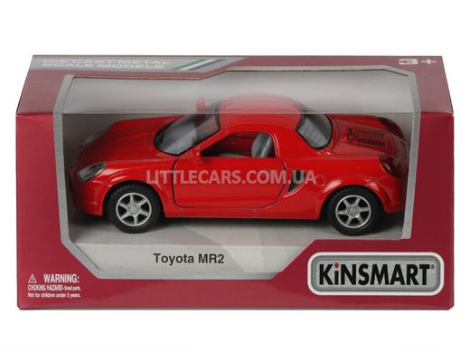 Іграшкова металева машинка Kinsmart Toyota MR2 червона KT5026WR фото