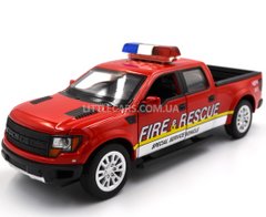 Іграшкова металева машинка Ford F-150 SVT Raptor Автором 68424 пожежний 1:34 68424FR фото