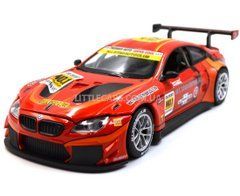 Іграшкова металева машинка BMW M6 GT3 1:24 Автопром 68278A червона 68278A фото