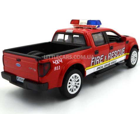Іграшкова металева машинка Ford F-150 SVT Raptor Автором 68424 пожежний 1:34 68424FR фото