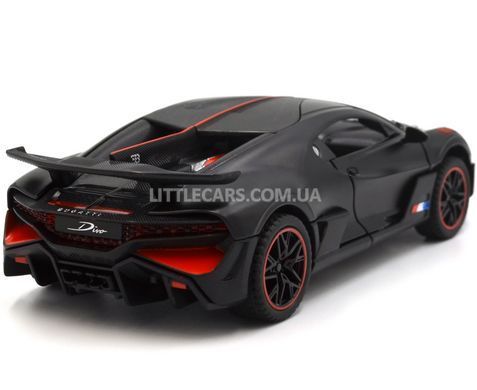 Іграшкова металева машинка Bugatti Divo 1:32 Автосвіт AP-1998 чорний напівматовий AP-1998BL фото