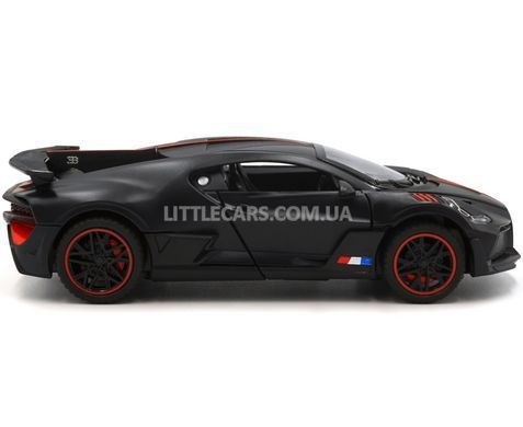 Іграшкова металева машинка Bugatti Divo 1:32 Автосвіт AP-1998 чорний напівматовий AP-1998BL фото