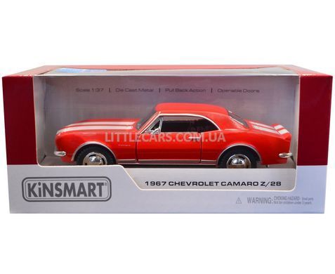 Іграшкова металева машинка Kinsmart Chevrolet Camaro Z/28 1967 червоний KT5341WR фото