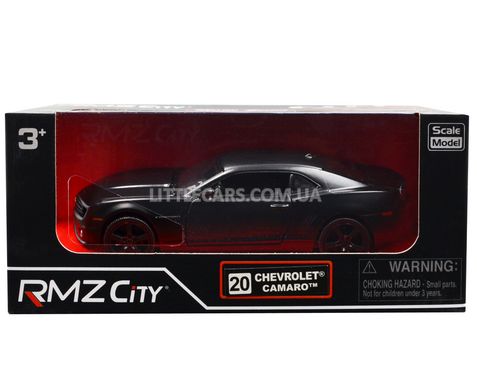 Іграшкова металева машинка Chevrolet Camaro 2010 RMZ City 554005 1:38 чорний матовий 554005MBL фото