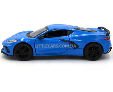 Металева машинка Chevrolet Corvette 2021 1:36 Kinsmart KT5432W синій Kt5432WB фото